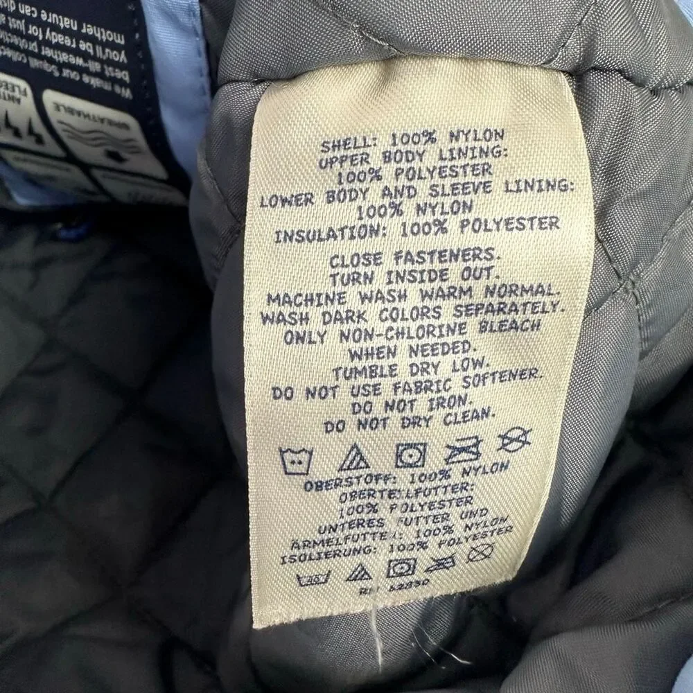 Lands End Squall Jacket Small 7/8 Blue